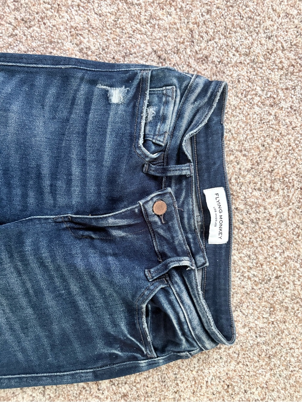 Flying Monkey Women's Dark Blue Stretch Denim Jeans